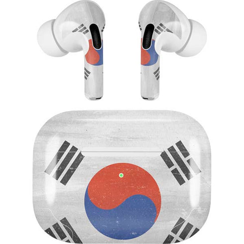 South Korean Flag Distressed Apple AirPods Pro Skin